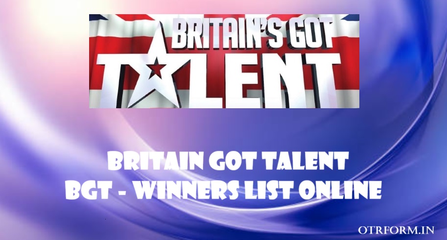 Britain Got Talent BGT Winners List, Winner Name