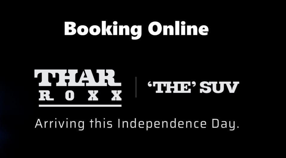 Thar Roxx Booking, Advance Booking Amount, Price