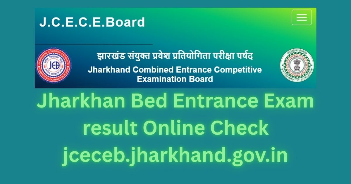 Jharkhand Bed Result Check