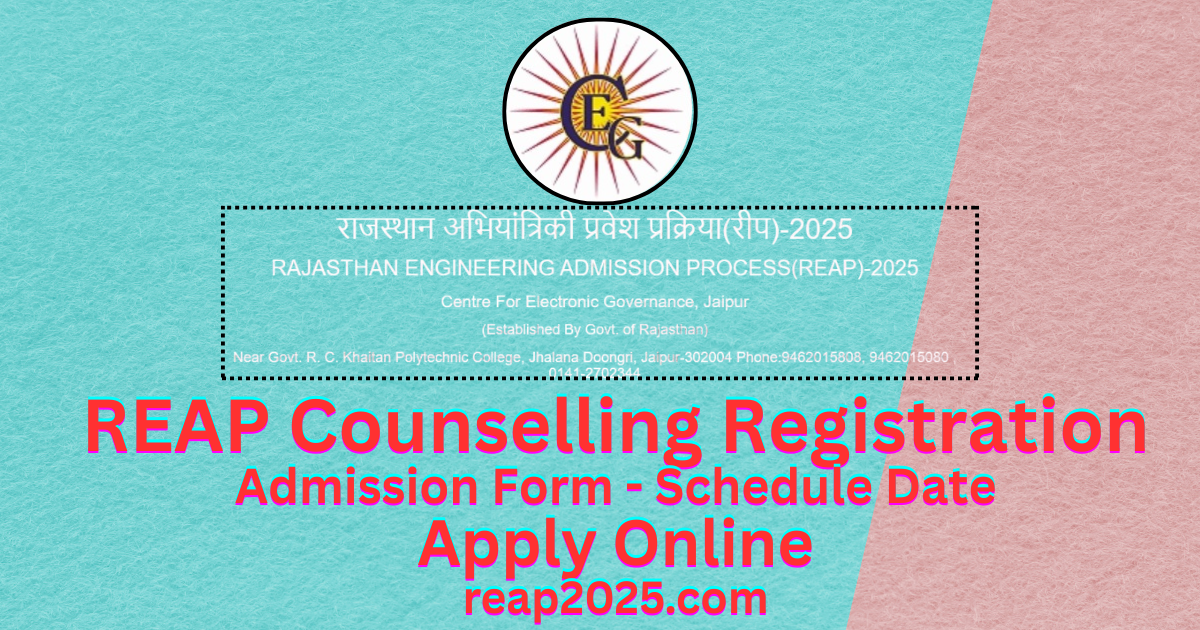 REAP Counselling Registration 2025 Online