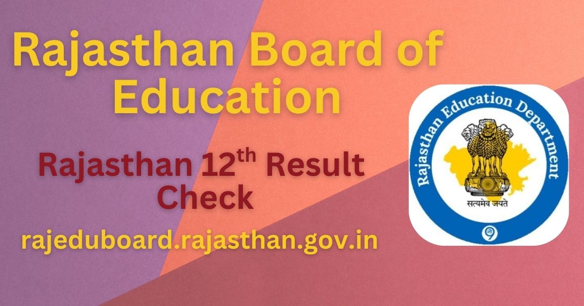 Rajasthan 12th Science Result