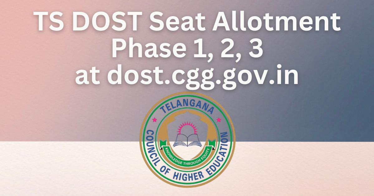 TS DOST Seat Allotment Result