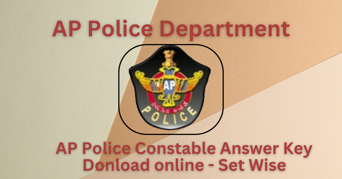 AP Police Constable Answer key