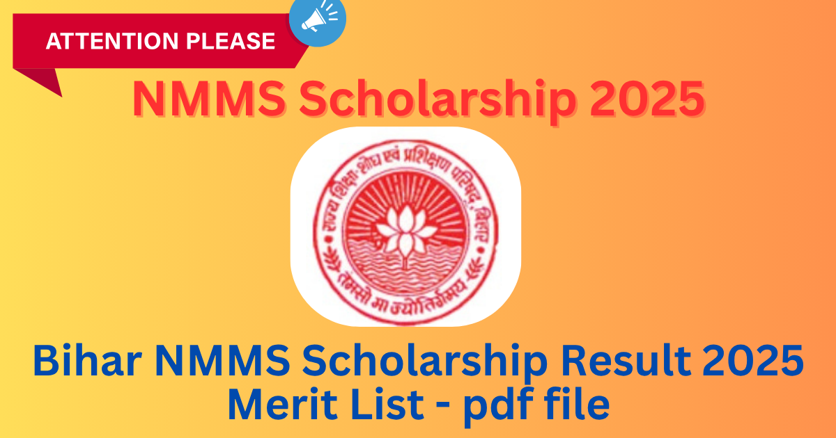 Bihar NMMS Result 2025