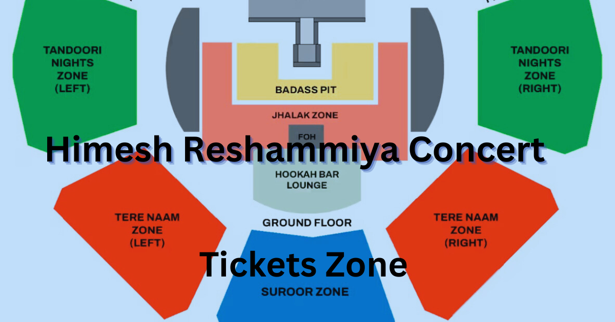 Himesh Reshammiya Concert Tickets Zone, Seat Types
