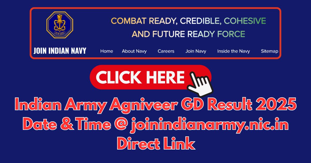 Indian Army Agniveer GD Result 2025