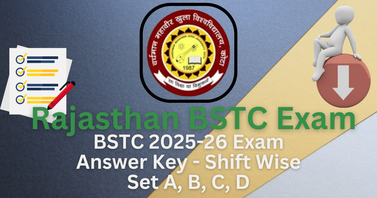 Rajasthan BSTC Answer key