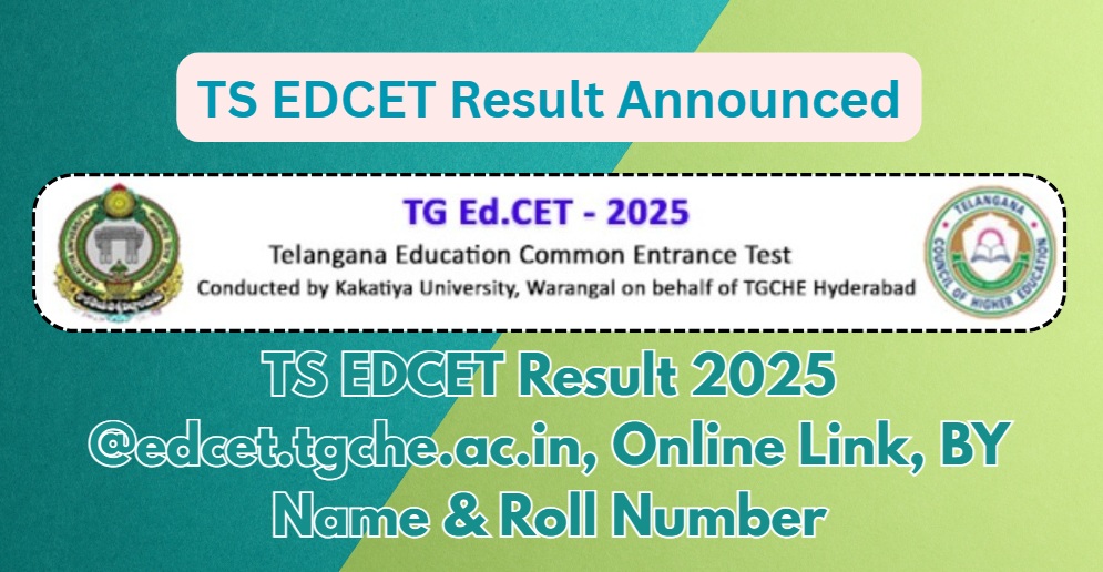 TS EDCET Result 2025 Online Name Wise