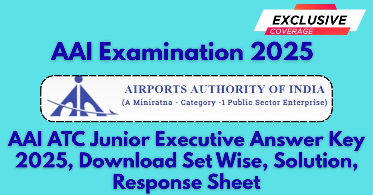AAI ATC Junior Executive Answer Key 2025, Download