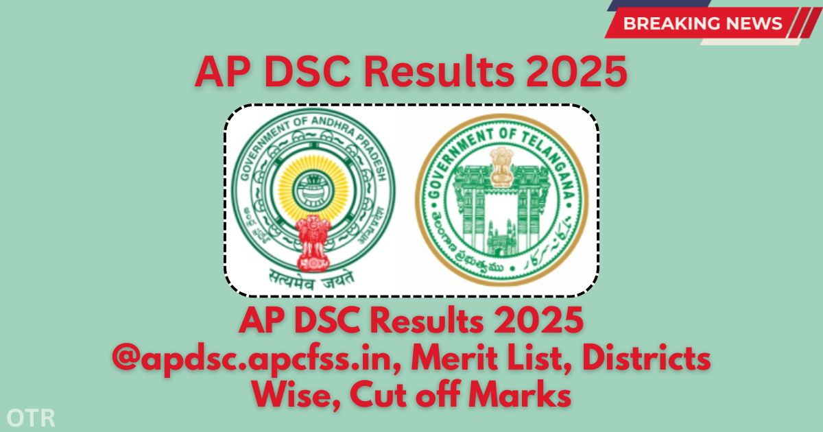 AP DSC Results 2025 at apdsc.apcfss.in