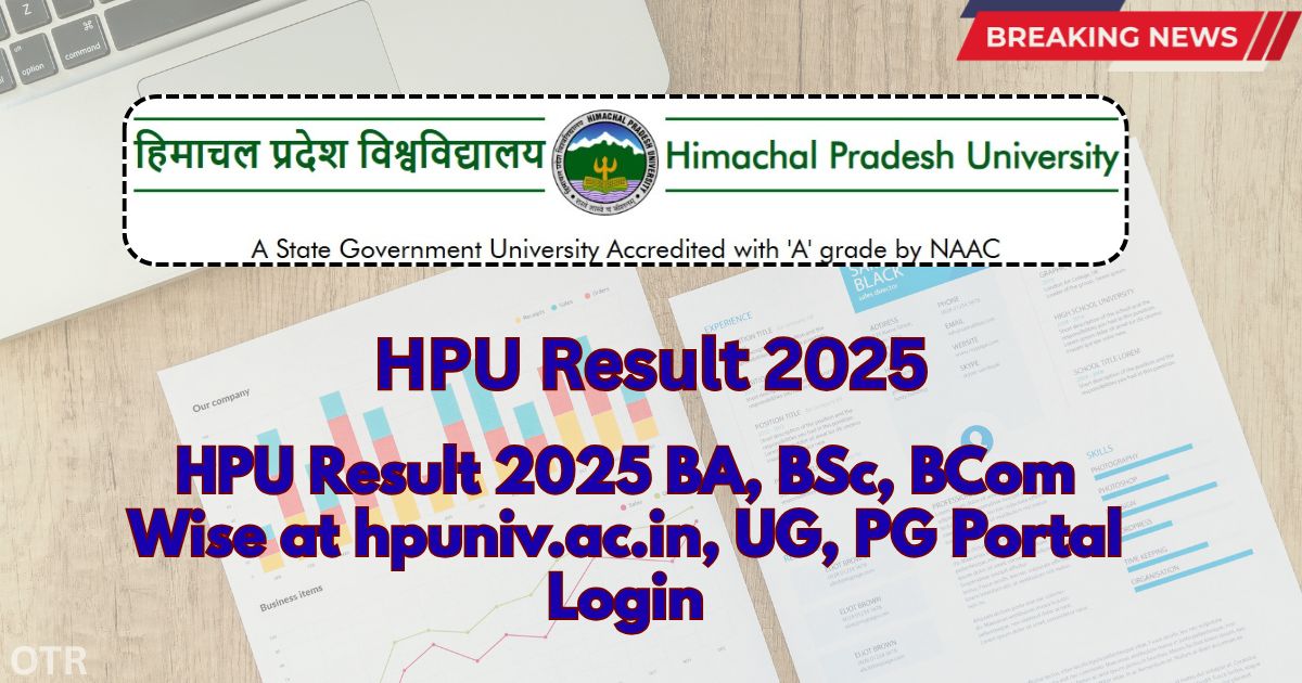 HPU Result 2025 at hpuniv.ac.in
