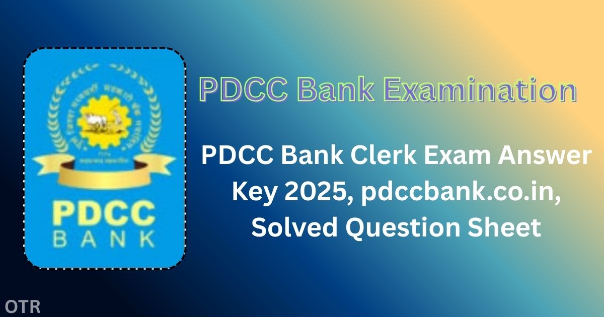 PDCC Bank Clerk Answer Key