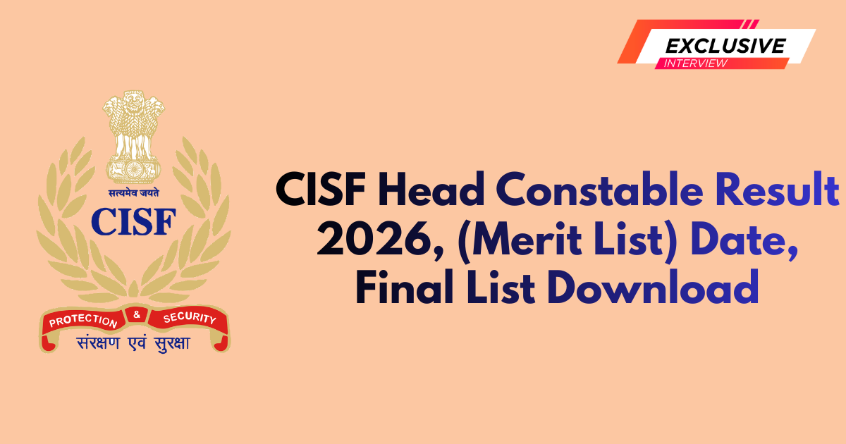 CISF Head Constable Result 2026
