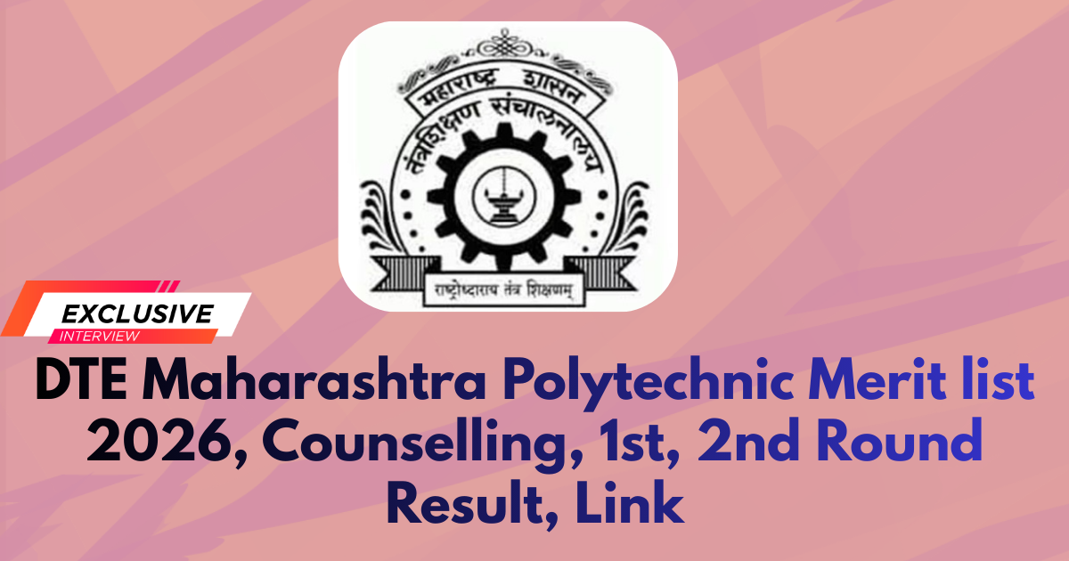 DTE Maharashtra Polytechnic Merit list 2026