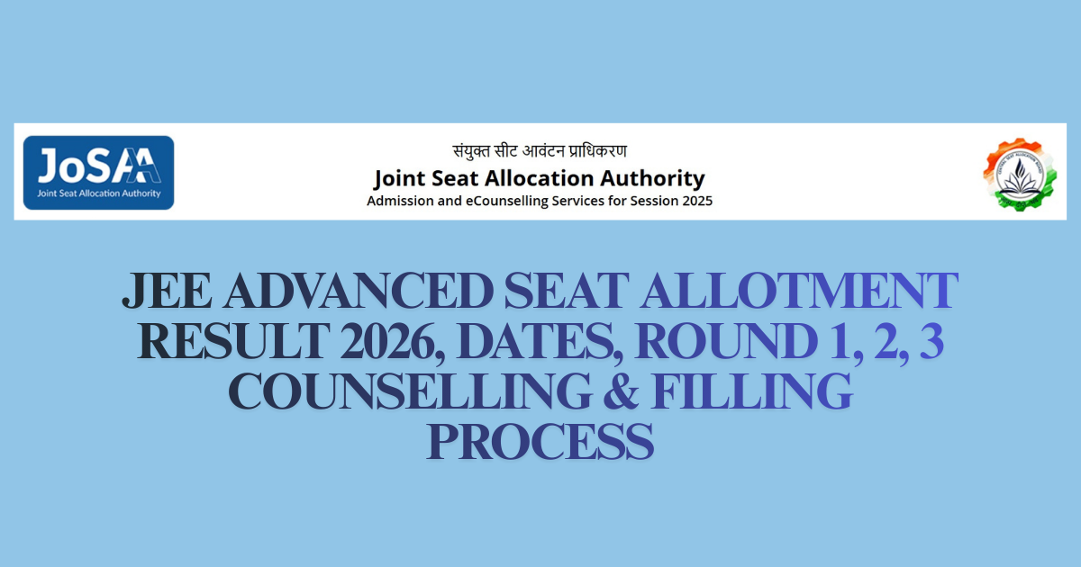 JEE Advanced Seat Allotment Result
