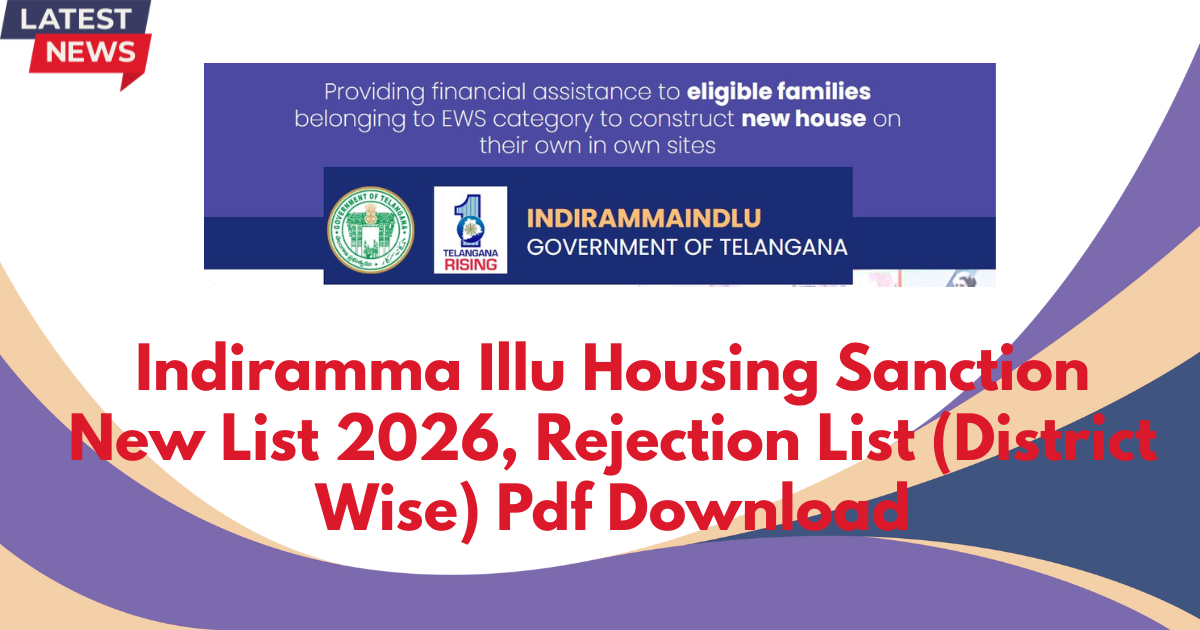 Indiramma Illu Housing Sanction Scheme, Status, Rejection List
