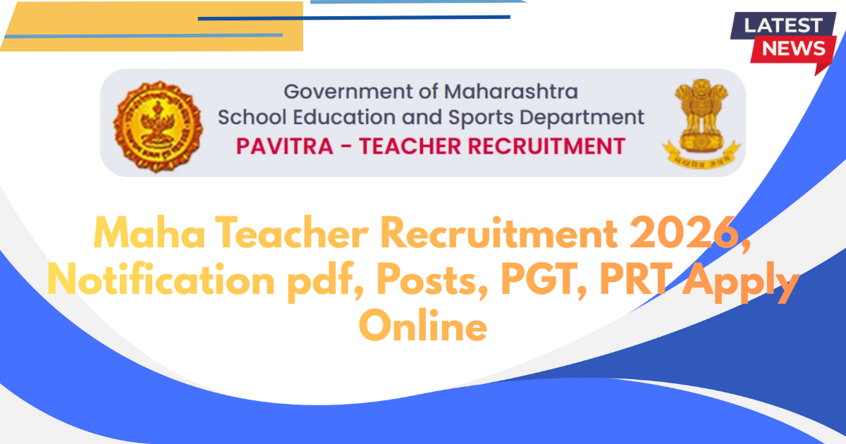 Maha Teacher Recruitment 2026, Notification pdf