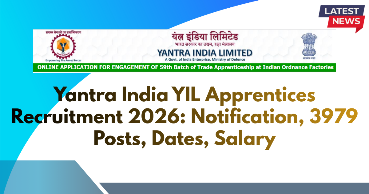 Yantra India YIL Apprentice Recruitment 2026