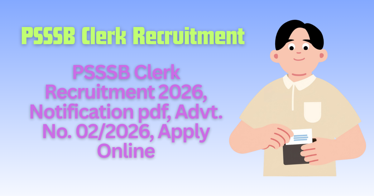PSSSB Clerk Recruitment