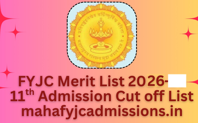 FYJC Merit List 2026