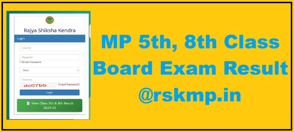MP 5th, 8th Class Result 2026