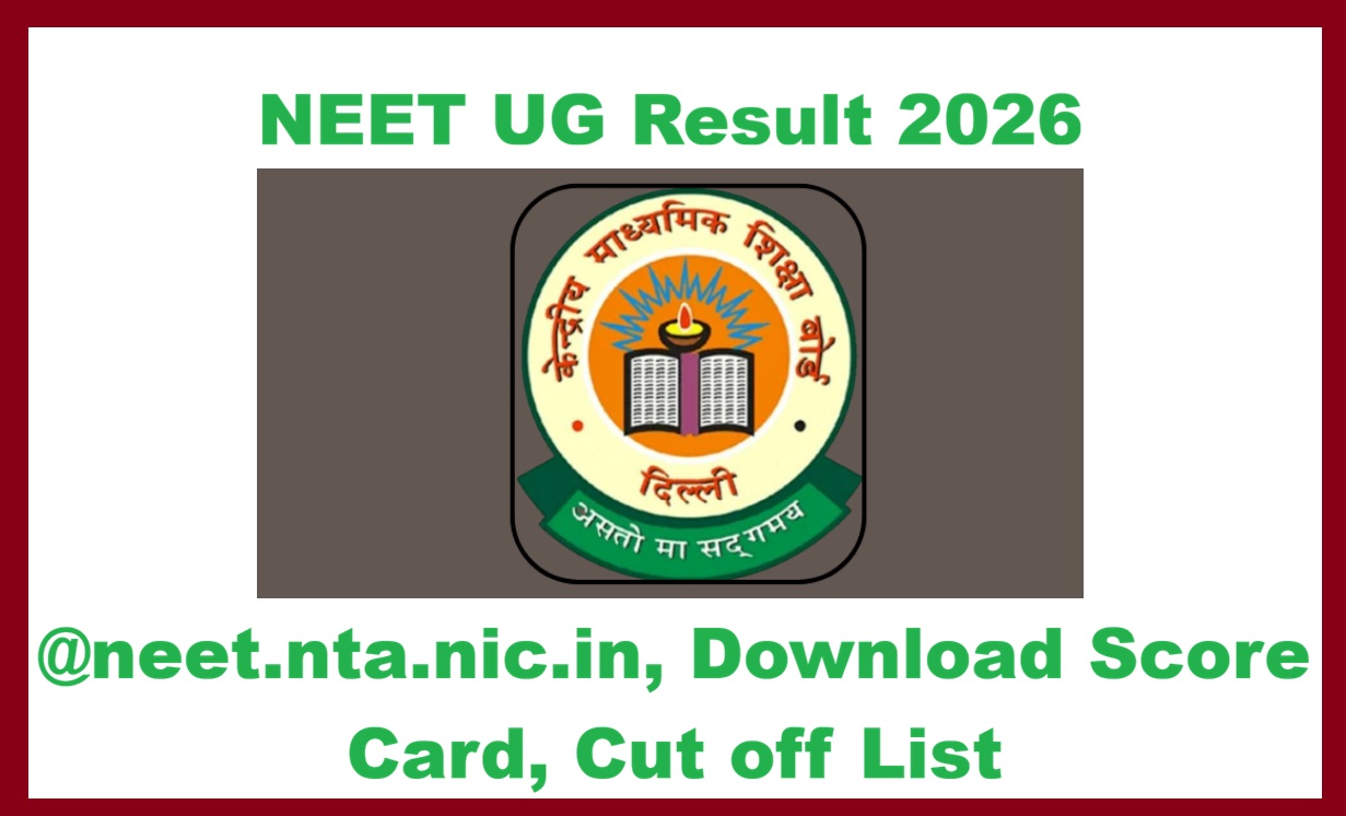 NEET UG Result, Cut Off
